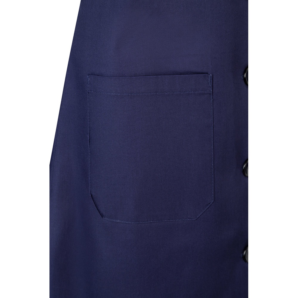 VL RAMA. Grembiule in twill a maniche lunghe (175g/m²), in twill di cotone (35%) e poliestere (65%)