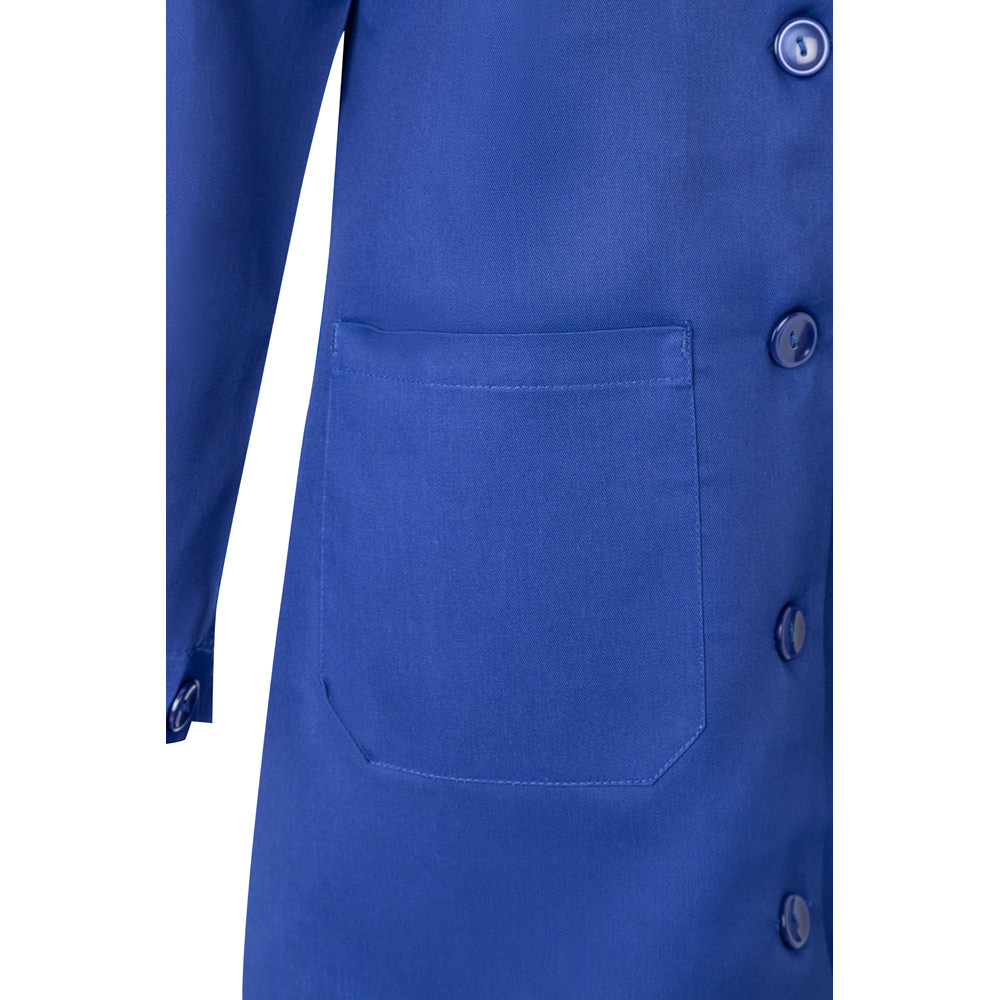 VL RAMA. Grembiule in twill a maniche lunghe (175g/m²), in twill di cotone (35%) e poliestere (65%)