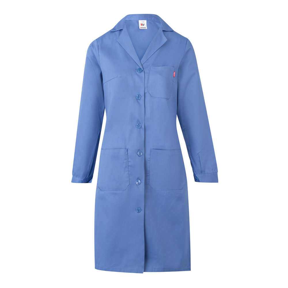 VL RAMA. Grembiule in twill a maniche lunghe (175g/m²), in twill di cotone (35%) e poliestere (65%)