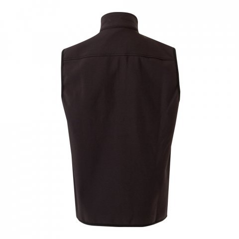 VL VARUNA. Colete soft shell (280g/m&sup2;), com forro polar, em poli&eacute;ster (94%) e elastano (6%) - Preto