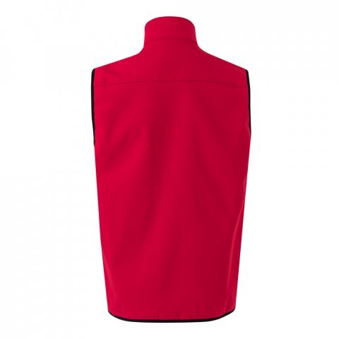 VL VARUNA. Colete soft shell (280g/m&sup2;), com forro polar, em poli&eacute;ster (94%) e elastano (6%) - Vermelho