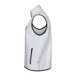 VL VARUNA. Colete soft shell (280g/m&sup2;), com forro polar, em poli&eacute;ster (94%) e elastano (6%) - Branco