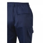 VL ARTEMIS. Pantaloni &icirc;n două tonuri, din twill (190g/m&sup2;), bumbac (20%) și poliester (80%) - Albastru/Galben