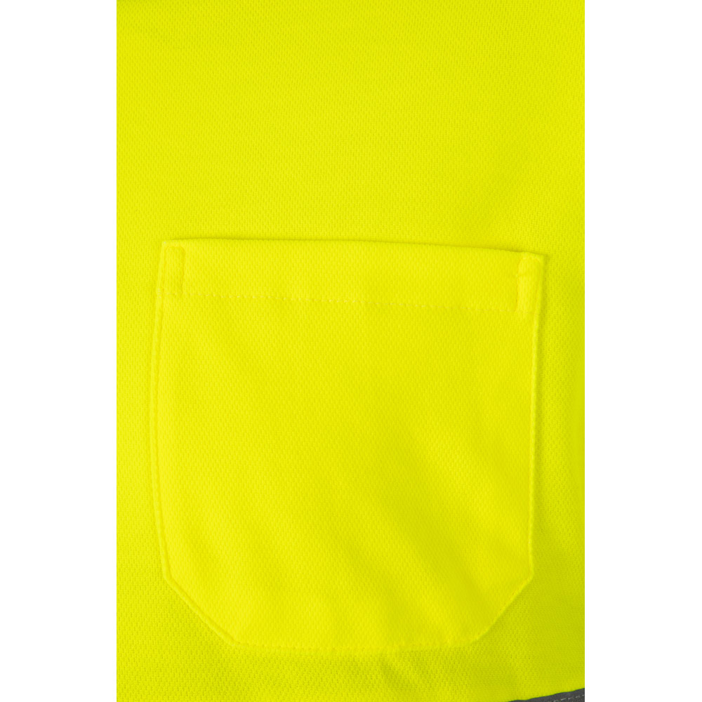 VL PLUTO LARGE. Polo bicolore piqué (150g/m²) con maniche lunghe, in cotone (55%) e poliestere (45%)