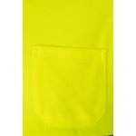 VL PLUTO LARGE. Polo piqu&eacute; bicolore (150g/m&sup2;) &agrave; manches longues, en coton (55%) et polyester (45%) - Gris/Jaune