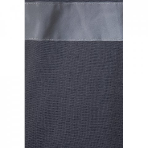 VL PLUTO LARGE. Polo piqu&eacute; bicolore (150g/m&sup2;) &agrave; manches longues, en coton (55%) et polyester (45%) - Gris/Jaune