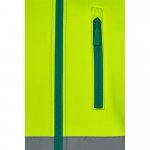 VL HESTIA. Casaco bicolor soft shell (280g/m&sup2;), em poli&eacute;ster (96%) e elastano (4%) - Verde/Amarelo
