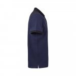 VL VELES. Polo piqu&eacute; stretch bicolor (200g/m&sup2;) de manga curta, em poli&eacute;ster (96%) e elastano (4%) - Azul