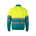 VL THOR LARGE. Felpa bicolore (300g/m&sup2;) in pile di poliestere (100%) - Verde/Giallo