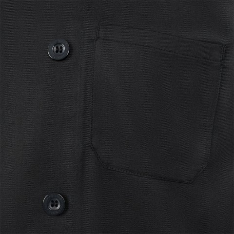 VL BACO. Jaleca de cozinha (190 g/m&sup2;) de manga comprida - Preto