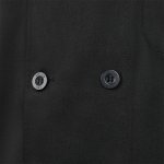 VL BACO. Jaleca de cozinha (190 g/m&sup2;) de manga comprida - Preto