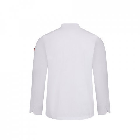 VL BACO. Jaleca de cozinha (190 g/m&sup2;) de manga comprida - Branco