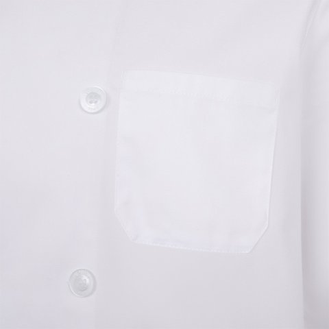 VL BACO. Jaleca de cozinha (190 g/m&sup2;) de manga comprida - Branco