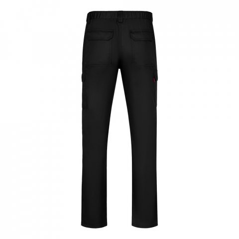 VL HERMES. Pantaloni din bumbac (35%) și poliester (65%) cu mai multe buzunare (190 g/m&sup2;) - Negru