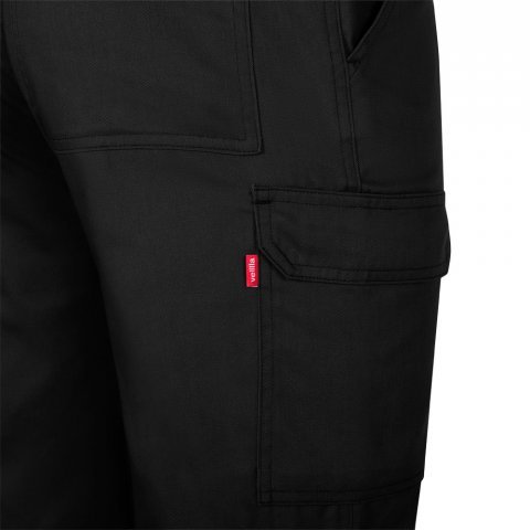 VL HERMES. Pantaloni din bumbac (35%) și poliester (65%) cu mai multe buzunare (190 g/m&sup2;) - Negru