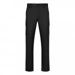 VL HERMES. Pantaloni din bumbac (35%) și poliester (65%) cu mai multe buzunare (190 g/m&sup2;) - Negru