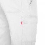 VL HERMES. Pantaloni din bumbac (35%) și poliester (65%) cu mai multe buzunare (190 g/m&sup2;) - Alb