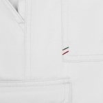 VL HERMES. Pantaloni din bumbac (35%) și poliester (65%) cu mai multe buzunare (190 g/m&sup2;) - Alb