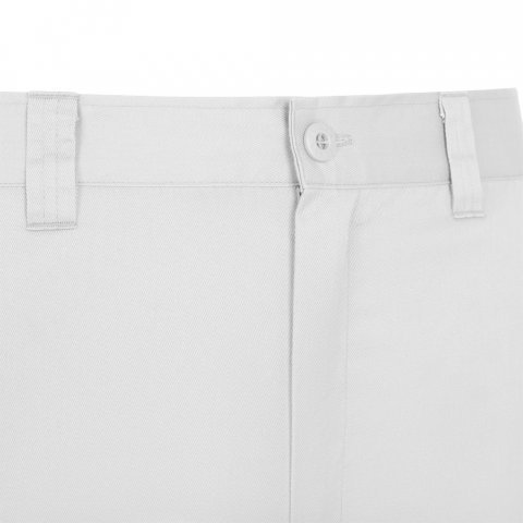 VL HERMES. Pantaloni din bumbac (35%) și poliester (65%) cu mai multe buzunare (190 g/m&sup2;) - Alb