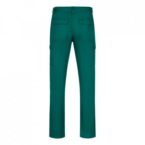 VL HERMES. Pantaloni din bumbac (35%) și poliester (65%) cu mai multe buzunare (190 g/m&sup2;) - Verde