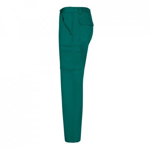 VL HERMES. Pantaloni din bumbac (35%) și poliester (65%) cu mai multe buzunare (190 g/m&sup2;) - Verde