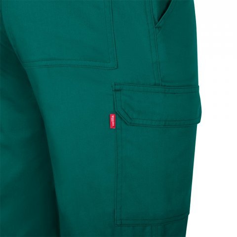 VL HERMES. Pantaloni din bumbac (35%) și poliester (65%) cu mai multe buzunare (190 g/m&sup2;) - Verde