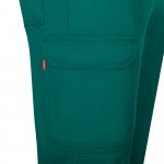 VL HERMES. Pantaloni din bumbac (35%) și poliester (65%) cu mai multe buzunare (190 g/m&sup2;) - Verde