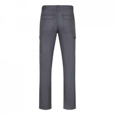 VL HERMES. Pantaloni din bumbac (35%) și poliester (65%) cu mai multe buzunare (190 g/m&sup2;) - Gri