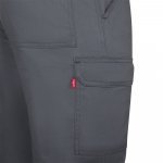 VL HERMES. Pantaloni din bumbac (35%) și poliester (65%) cu mai multe buzunare (190 g/m&sup2;) - Gri