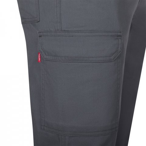 VL HERMES. Pantaloni din bumbac (35%) și poliester (65%) cu mai multe buzunare (190 g/m&sup2;) - Gri