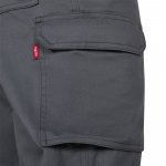 VL HERMES. Pantaloni din bumbac (35%) și poliester (65%) cu mai multe buzunare (190 g/m&sup2;) - Gri
