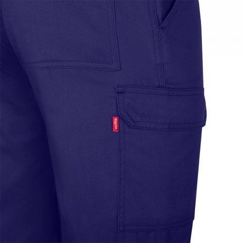 VL HERMES. Pantaloni din bumbac (35%) și poliester (65%) cu mai multe buzunare (190 g/m&sup2;) - Albastru Royal