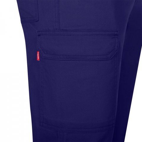 VL HERMES. Pantaloni din bumbac (35%) și poliester (65%) cu mai multe buzunare (190 g/m&sup2;) - Albastru Royal