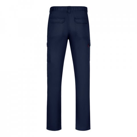 VL HERMES. Pantaloni din bumbac (35%) și poliester (65%) cu mai multe buzunare (190 g/m&sup2;) - Albastru marin