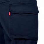 VL HERMES. Pantaloni din bumbac (35%) și poliester (65%) cu mai multe buzunare (190 g/m&sup2;) - Albastru marin