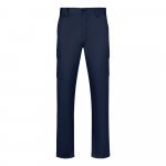 VL HERMES. Pantaloni din bumbac (35%) și poliester (65%) cu mai multe buzunare (190 g/m&sup2;) - Albastru marin