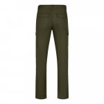 VL HERMES. Pantaloni din bumbac (35%) și poliester (65%) cu mai multe buzunare (190 g/m&sup2;) - Verde armată