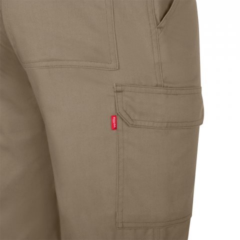 VL HERMES. Pantaloni din bumbac (35%) și poliester (65%) cu mai multe buzunare (190 g/m&sup2;) - Natural deschis