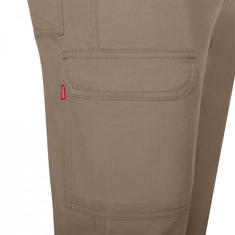 VL HERMES. Pantaloni din bumbac (35%) și poliester (65%) cu mai multe buzunare (190 g/m&sup2;) - Natural deschis
