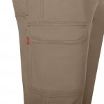 VL HERMES. Pantaloni din bumbac (35%) și poliester (65%) cu mai multe buzunare (190 g/m&sup2;) - Natural deschis