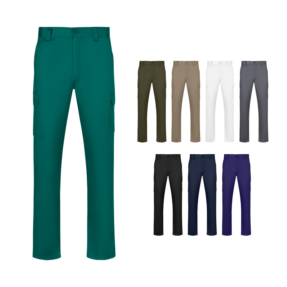 VL HERMES. Pantaloni con diverse tasche in twill (190 g/m²)