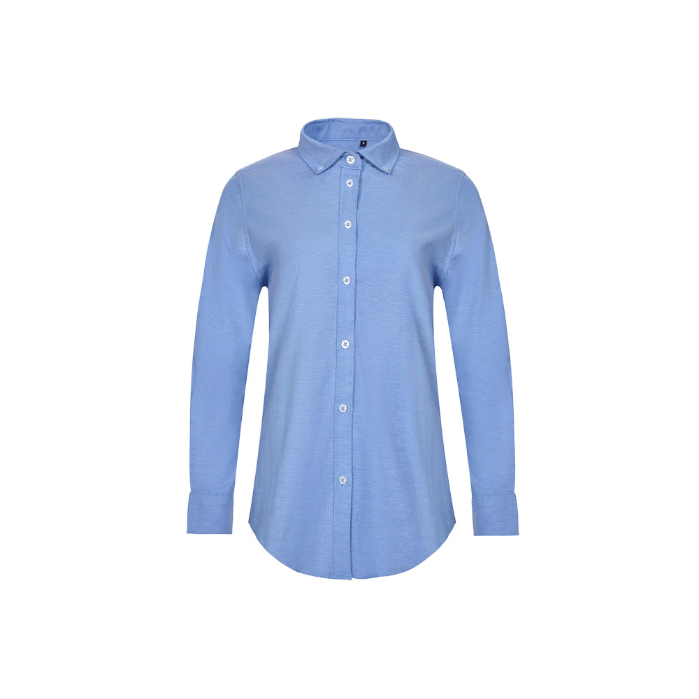 VL PRITHVI WOMEN. Camicia Oxford (180 g/m²) da donna in cotone (50%), poliestere (45%) ed elastan (5%)