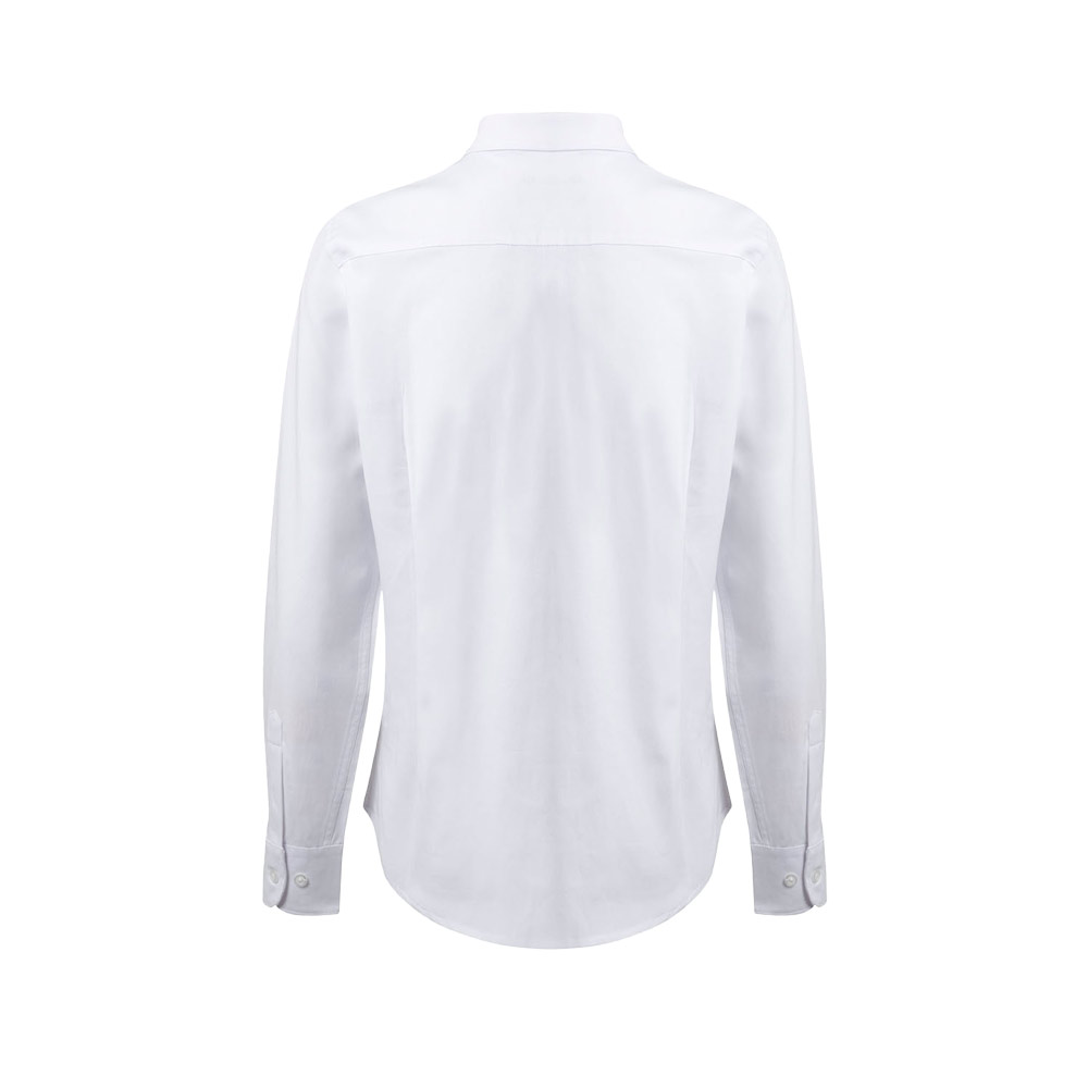 VL PRITHVI WOMEN. Camicia Oxford (180 g/m²) da donna in cotone (50%), poliestere (45%) ed elastan (5%)