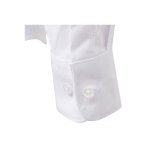 VL PRITHVI WOMEN. Oxford overhemd (180 g/m&sup2;) voor dames, gemaakt van katoen (50%), polyester (45%) en elastaan ​​(5%) - Wit