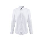 VL PRITHVI WOMEN. Oxford overhemd (180 g/m&sup2;) voor dames, gemaakt van katoen (50%), polyester (45%) en elastaan ​​(5%) - Wit