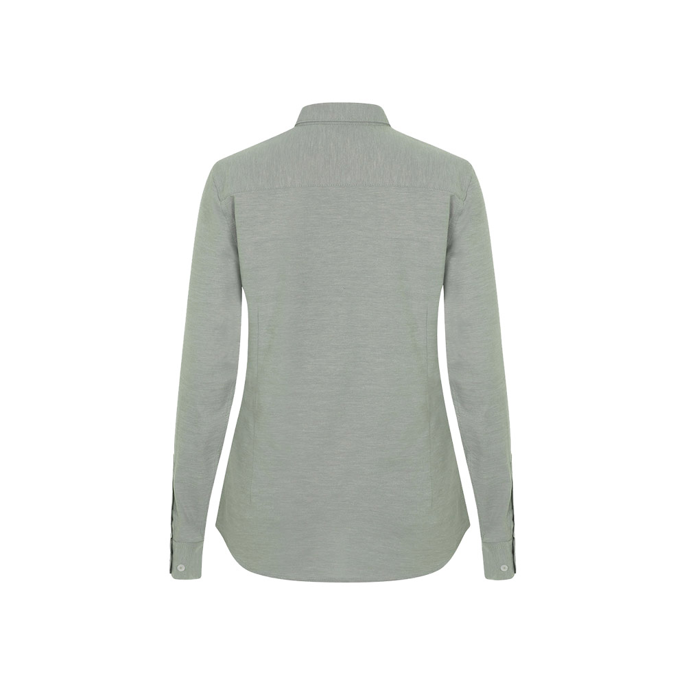 VL PRITHVI WOMEN. Camicia Oxford (180 g/m²) da donna in cotone (50%), poliestere (45%) ed elastan (5%)