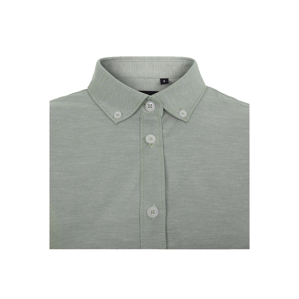 VL PRITHVI WOMEN. Camicia Oxford (180 g/m²) da donna in cotone (50%), poliestere (45%) ed elastan (5%)