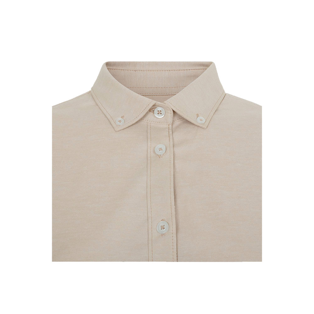 VL PRITHVI WOMEN. Camicia Oxford (180 g/m²) da donna in cotone (50%), poliestere (45%) ed elastan (5%)