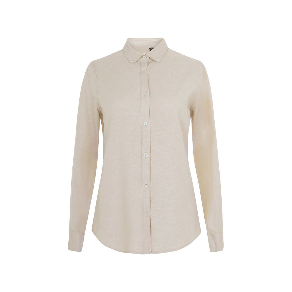 VL PRITHVI WOMEN. Camicia Oxford (180 g/m²) da donna in cotone (50%), poliestere (45%) ed elastan (5%)