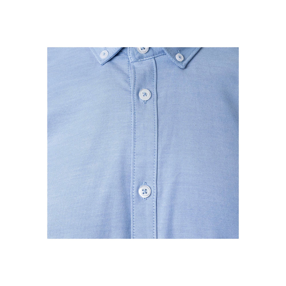 VL PRITHVI MAN. Camicia Oxford da uomo (180 g/m²) in cotone (50%), poliestere (45%) ed elastan (5%)
